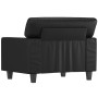 Sillón cuero sintético negro 60 cm en Sofás | Comprar online en Foru.es
