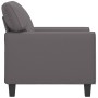Sillón cuero sintético gris 60 cm en Sofás | Comprar online en Foru.es