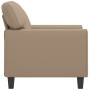 Sillón cuero sintético color capuchino 60 cm en Sofás | Comprar online en Foru.es