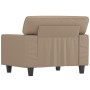 Sillón cuero sintético color capuchino 60 cm en Sofás | Comprar online en Foru.es