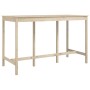 Mesa alta de bar de madera maciza de pino 180x80x110 cm de vidaXL, Mesas de cocina y de comedor - Ref: Foro24-822162, Precio:...