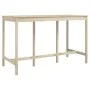 Mesa alta de bar de madera maciza de pino 180x80x110 cm de vidaXL, Mesas de cocina y de comedor - Ref: Foro24-822162, Precio:...