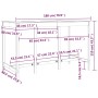 Mesa alta de bar de madera maciza de pino 180x80x110 cm de vidaXL, Mesas de cocina y de comedor - Ref: Foro24-822162, Precio:...