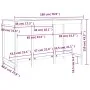 Mesa alta de bar de madera maciza de pino 180x80x110 cm de vidaXL, Mesas de cocina y de comedor - Ref: Foro24-822162, Precio:...