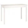 Mesa de comedor madera maciza de pino blanca 110x55x75 cm de vidaXL, Mesas de cocina y de comedor - Ref: Foro24-814250, Preci...