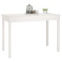 Mesa de comedor madera maciza de pino blanca 110x55x75 cm de vidaXL, Mesas de cocina y de comedor - Ref: Foro24-814250, Preci...
