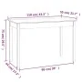 Mesa de comedor madera maciza de pino blanca 110x55x75 cm de vidaXL, Mesas de cocina y de comedor - Ref: Foro24-814250, Preci...