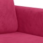 Sillón de terciopelo rojo tinto 60 cm en Sofás | Comprar online en Foru.es
