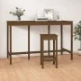 Mesa alta de bar madera maciza pino marrón miel 180x80x110 cm de vidaXL, Mesas de cocina y de comedor - Ref: Foro24-822165, P...