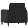 Sillón de terciopelo negro 60 cm en Sofás | Comprar online en Foru.es