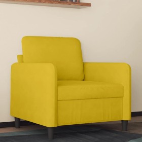 Sillón de terciopelo amarillo 60 cm en Sofás | Comprar online en Foru.es