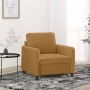 Sillón de terciopelo marrón 60 cm en Sofás | Comprar online en Foru.es