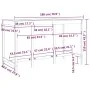 Mesa alta de bar madera maciza de pino negra 180x80x110 cm de vidaXL, Mesas de cocina y de comedor - Ref: Foro24-822166, Prec...