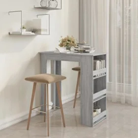 Sonoma grauer Hochtisch mit Ablage 102x50x103,5 cm von vidaXL, Küchen- und Esstische - Ref: Foro24-812967, Preis: 76,06 €, Ra...