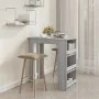 Mesa alta con estante gris Sonoma 102x50x103,5 cm de vidaXL, Mesas de cocina y de comedor - Ref: Foro24-812967, Precio: 76,06...
