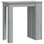 Mesa alta con estante gris Sonoma 102x50x103,5 cm de vidaXL, Mesas de cocina y de comedor - Ref: Foro24-812967, Precio: 76,06...