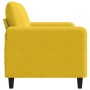 Sofá de 2 plazas terciopelo amarillo 120 cm en Sofás | Comprar online en Foru.es