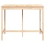 Mesa alta de bar de madera maciza de pino 140x80x110 cm de vidaXL, Mesas de cocina y de comedor - Ref: Foro24-822157, Precio:...