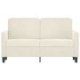 Sofá de 2 plazas terciopelo color crema 120 cm en Sofás | Comprar online en Foru.es