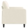 Sofá de 2 plazas terciopelo color crema 120 cm en Sofás | Comprar online en Foru.es