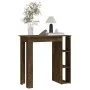 Mesa alta con estante roble ahumado 102x50x103,5 cm de vidaXL, Mesas de cocina y de comedor - Ref: Foro24-812963, Precio: 65,...