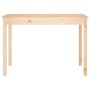 Mesa de comedor madera maciza de pino 110x55x75 cm de vidaXL, Mesas de cocina y de comedor - Ref: Foro24-814249, Precio: 74,2...
