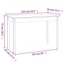 Mesa de comedor madera maciza de pino 110x55x75 cm de vidaXL, Mesas de cocina y de comedor - Ref: Foro24-814249, Precio: 74,2...