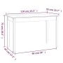 Mesa de comedor madera maciza de pino 110x55x75 cm de vidaXL, Mesas de cocina y de comedor - Ref: Foro24-814249, Precio: 67,8...