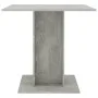 Dining table made of gray concrete plywood 80x80x75 cm by vidaXL, Kitchen and dining tables - Ref: Foro24-800256, Price: 66,9...