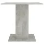 Dining table made of gray concrete plywood 80x80x75 cm by vidaXL, Kitchen and dining tables - Ref: Foro24-800256, Price: 66,9...
