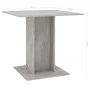 Dining table made of gray concrete plywood 80x80x75 cm by vidaXL, Kitchen and dining tables - Ref: Foro24-800256, Price: 66,9...