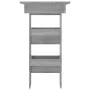 Mesa de bar de pared madera contrachapada gris 102x45x103,5cm de vidaXL, Mesas de cocina y de comedor - Ref: Foro24-817223, P...