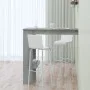 Mesa de bar de pared madera contrachapada gris 102x45x103,5cm de vidaXL, Mesas de cocina y de comedor - Ref: Foro24-817223, P...