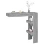 Mesa de bar de pared madera contrachapada gris 102x45x103,5cm de vidaXL, Mesas de cocina y de comedor - Ref: Foro24-817223, P...