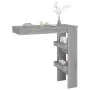 Mesa de bar de pared madera contrachapada gris 102x45x103,5cm de vidaXL, Mesas de cocina y de comedor - Ref: Foro24-817223, P...