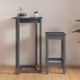 Mesa alta de bar de madera maciza de pino gris 60x60x110 cm de vidaXL, Mesas de cocina y de comedor - Ref: Foro24-822179, Pre...