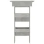Mesa de bar de pared madera contrachapada gris 102x45x103,5cm de vidaXL, Mesas de cocina y de comedor - Ref: Foro24-811785, P...
