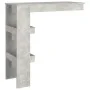 Mesa de bar de pared madera contrachapada gris 102x45x103,5cm de vidaXL, Mesas de cocina y de comedor - Ref: Foro24-811785, P...