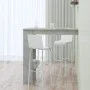 Mesa de bar de pared madera contrachapada gris 102x45x103,5cm de vidaXL, Mesas de cocina y de comedor - Ref: Foro24-811785, P...