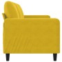 Sofá de 3 plazas terciopelo amarillo 180 cm en Sofás | Comprar online en Foru.es