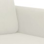 Sofá de 3 plazas terciopelo color crema 180 cm en Sofás | Comprar online en Foru.es