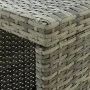 Mesa bar estante almacenaje 120x60x110cm ratán sintético gris de vidaXL, Mesas de cocina y de comedor - Ref: Foro24-313477, P...