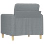 Sillón de tela gris claro 60 cm en Sofás | Comprar online en Foru.es
