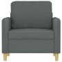 Sillón de tela gris oscuro 60 cm en Sofás | Comprar online en Foru.es