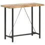Mesa de bar madera maciza de mango rugosa 120x58x107 cm de vidaXL, Mesas de cocina y de comedor - Ref: Foro24-286611, Precio:...