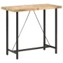 Mesa de bar madera maciza de mango rugosa 120x58x107 cm de vidaXL, Mesas de cocina y de comedor - Ref: Foro24-286611, Precio:...