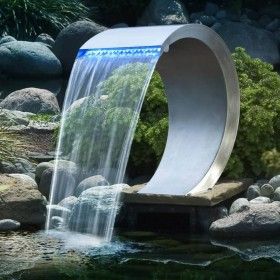 Ubbink Cascada de acero inoxidable con luz LED de Ubbink, Fuentes y cascadas - Ref: Foro24-401371, Precio: 491,16 €, Descuent...