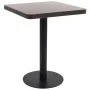 Dark brown 60x60 cm bistro garden table made of MDF by vidaXL, Kitchen and dining tables - Ref: Foro24-286431, Price: 112,37 ...