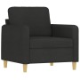Sillón de tela negro 60 cm en Sofás | Comprar online en Foru.es