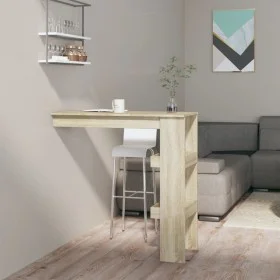 Mesa de bar de pared contrachapada roble Sonoma 102x45x103,5cm de vidaXL, Mesas de cocina y de comedor - Ref: Foro24-811784, ...